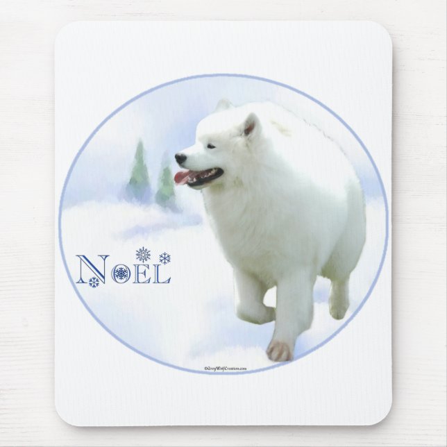 Samoyed Noel Mouse Mat (Front)