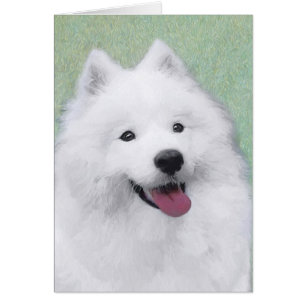 Samoyed Painting - Cute Original Dog Art