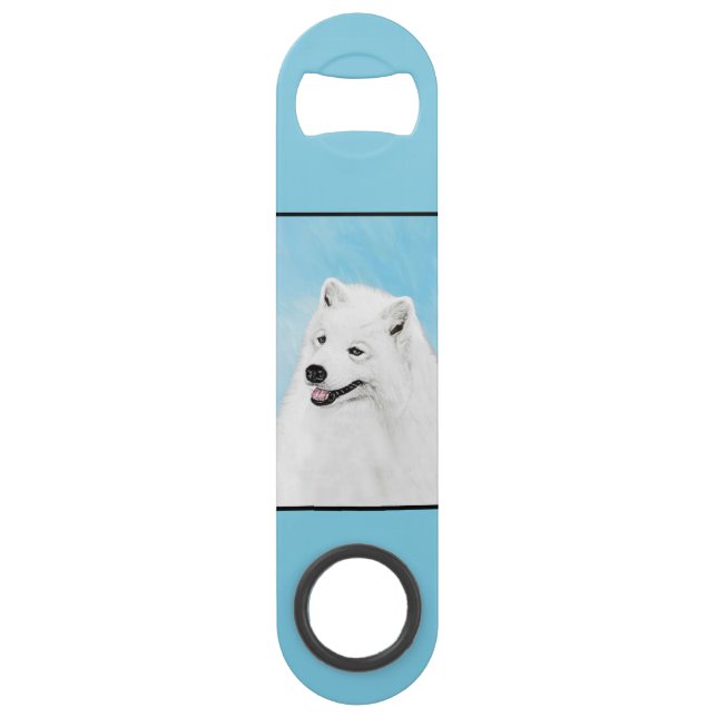 Samoyed Painting - Cute Original Dog Art (Back)