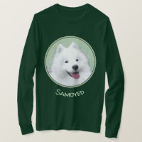 Samoyed Painting - Cute Original Dog Art