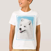 Samoyed Painting - Cute Original Dog Art