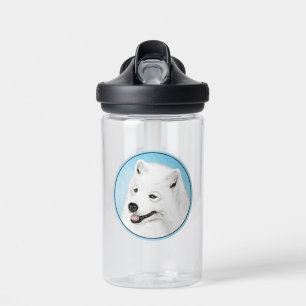 Samoyed Painting - Cute Original Dog Art Water Bottle