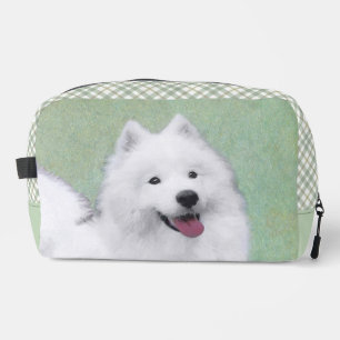 Samoyed Painting White Cute Original Pet Dog Art Dopp Kit