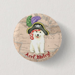 Samoyed Pirate 3 Cm Round Badge