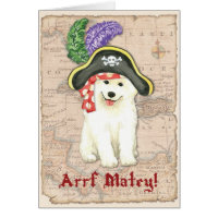 Samoyed Pirate Card