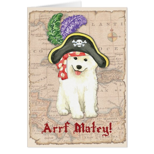 Samoyed Pirate Card (Front)