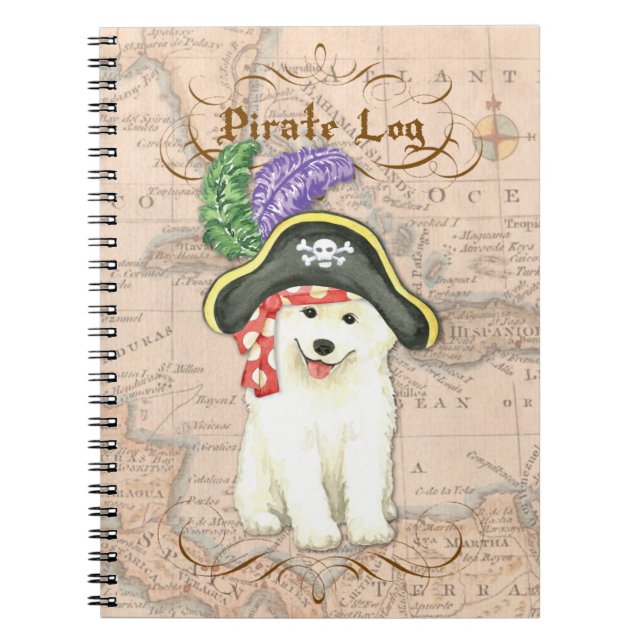 Samoyed Pirate Notebook (Front)