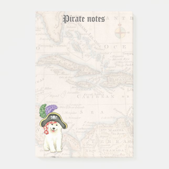 Samoyed Pirate Post-it Notes (Front)