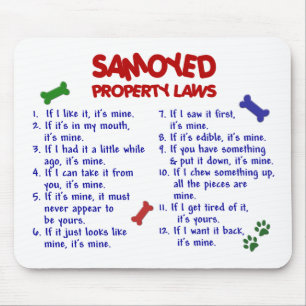 SAMOYED Property Laws 2 Mouse Mat