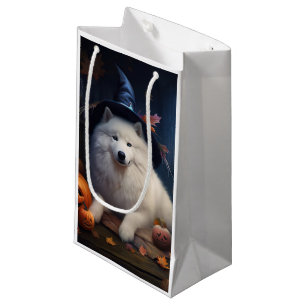 Samoyed Pumpkins Halloween Scary Small Gift Bag