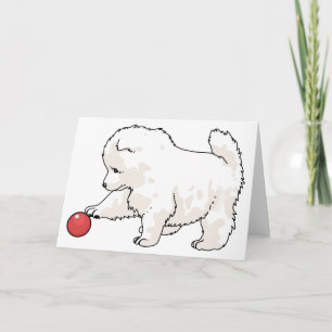 Samoyed Puppy Card