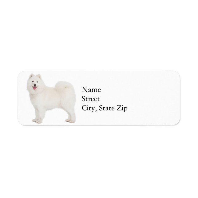 Samoyed Return Address Label (Front)