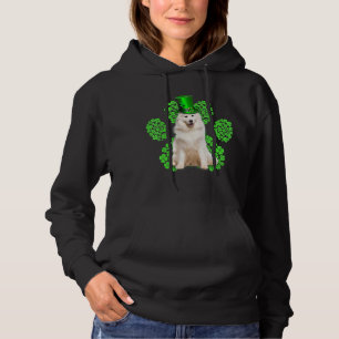Samoyed Shamrock Paw Clovers St Patrick S Day Hoodie