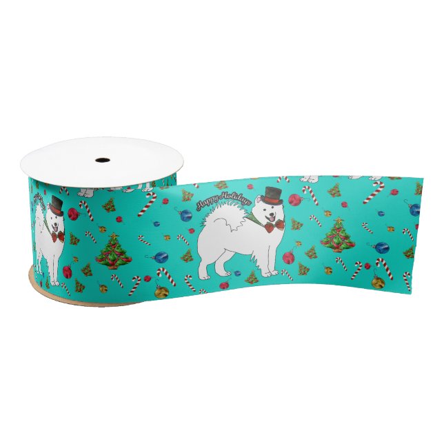 Samoyed "Snazzy Sam"  (ribbon sep.) Satin Ribbon (Spool)