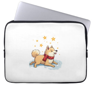 Samoyed Snow Angel Laptop Sleeve