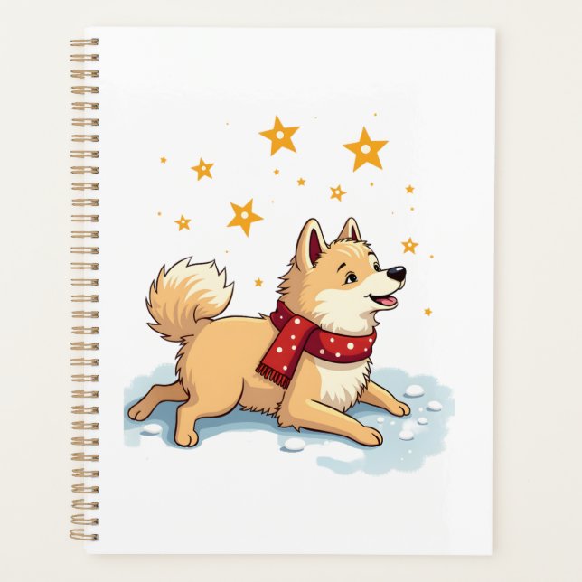 Samoyed Snow Angel Planner (Front)