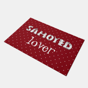 Samoyed Spelled in Samoyed Dog Letters Doormat