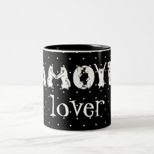 Samoyed Spelled in Samoyed Dog Letters Two-Tone Coffee Mug