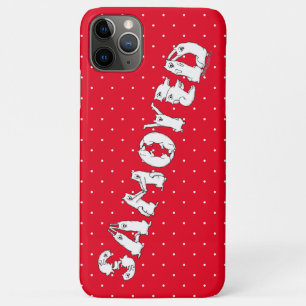 Samoyed Spelled in Samoyed Dogs Letters Funny iPhone 11 Pro Max Case