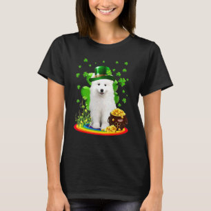 Samoyed St Patricks Day  Irish Shamrock Dog Loves T-Shirt