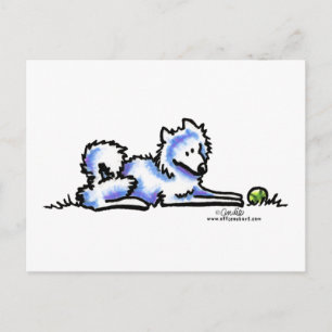 Samoyed Time Out Postcard