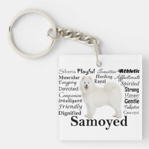 Samoyed Traits Keychain