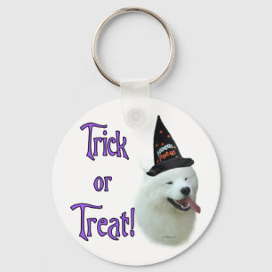 Samoyed Trick Key Ring