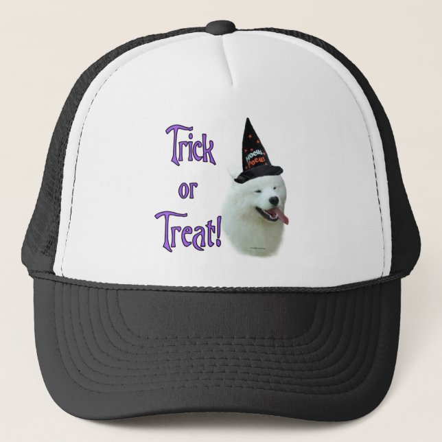 Samoyed Trick Trucker Hat (Front)