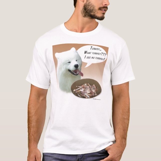 Samoyed Turkey T-Shirt (Front)