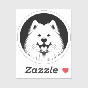 Samoyed White Pop Art Classic Chic Sammie Smile