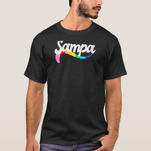 SAMPA São Paulo Brazil Gay Pride Proud LGBTQ Rainb T-Shirt (Front)