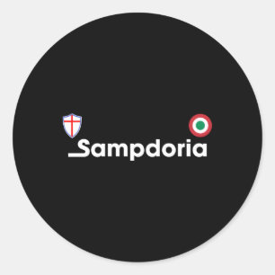 Sampdoria Jersey Fashion Maglietta Classic Round Sticker