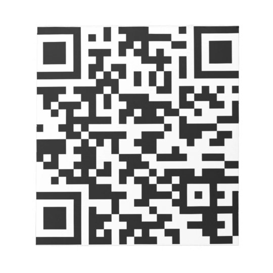Sample Bitcoin QR Code Notepad Zazzle.co.uk
