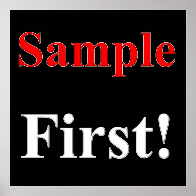 Sample First Poster Matte (Front)