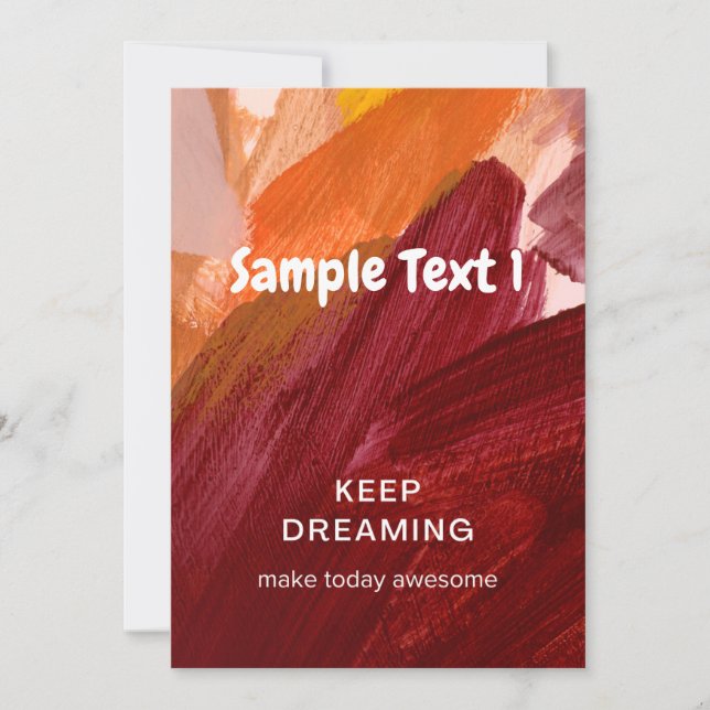 Sample invitation test 1 (Front)