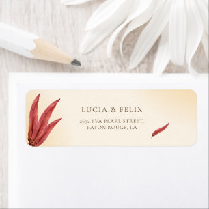 Sample Minimalist Cream Typography Return Address