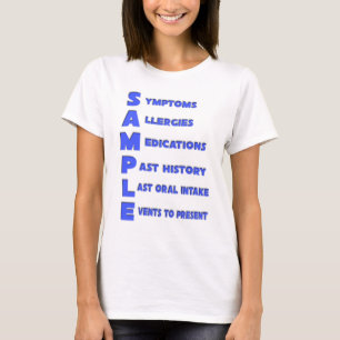 Sample - Mnemonic acronym for medical assessment. T-Shirt