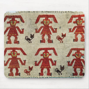 Sample of Lambayeque fabric with a figure Mouse Mat