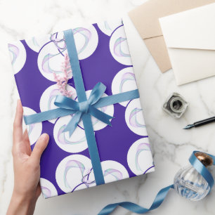 Sample Purple Wave Wrapping Paper