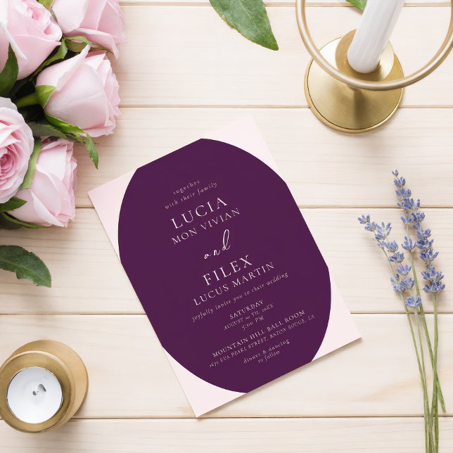 Sample Royal Crimson Wedding Invitation (Creator Uploaded)