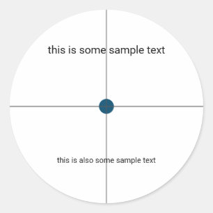 sample test classic round sticker
