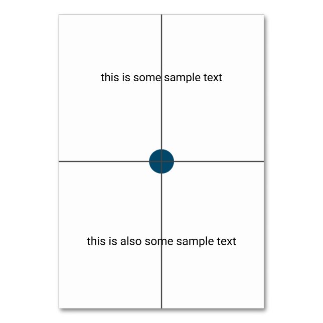 sample test table number (Front)