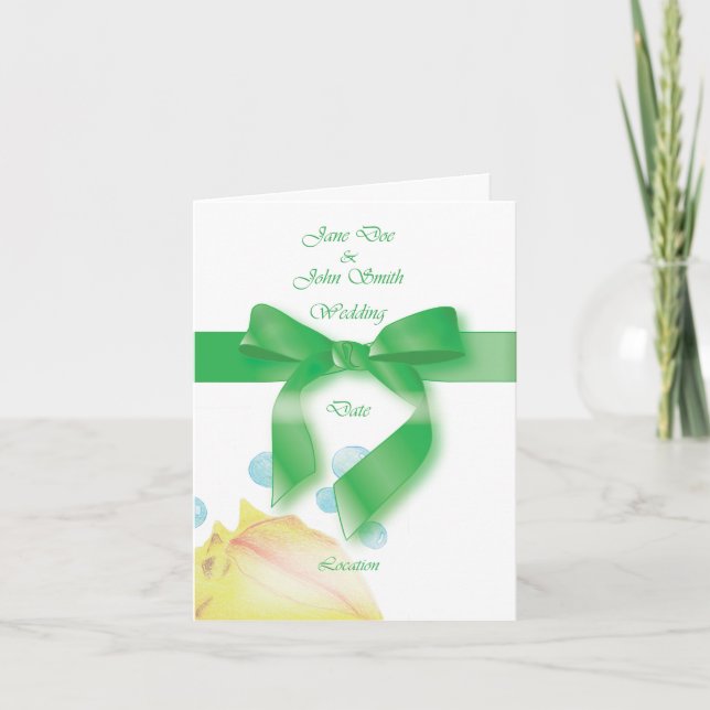 Sample wedding invitation card (Front)