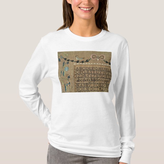 Sampler by N.Ford, 1799, New Hampshire T-Shirt (Front)
