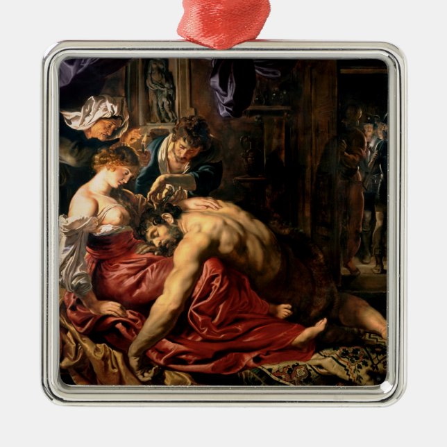 Samson and Delilah, c.1609 Metal Tree Decoration (Front)