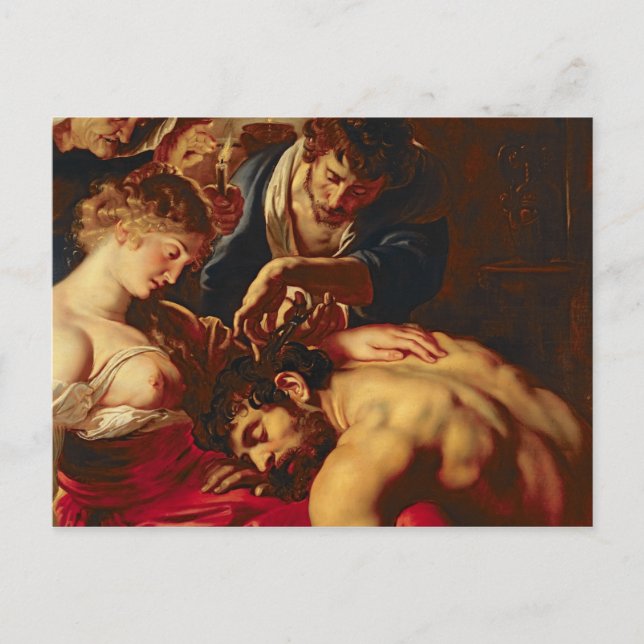 Samson and Delilah, c.1609 Postcard (Front)