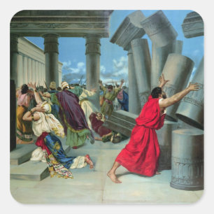 Samson and Delilah Square Sticker