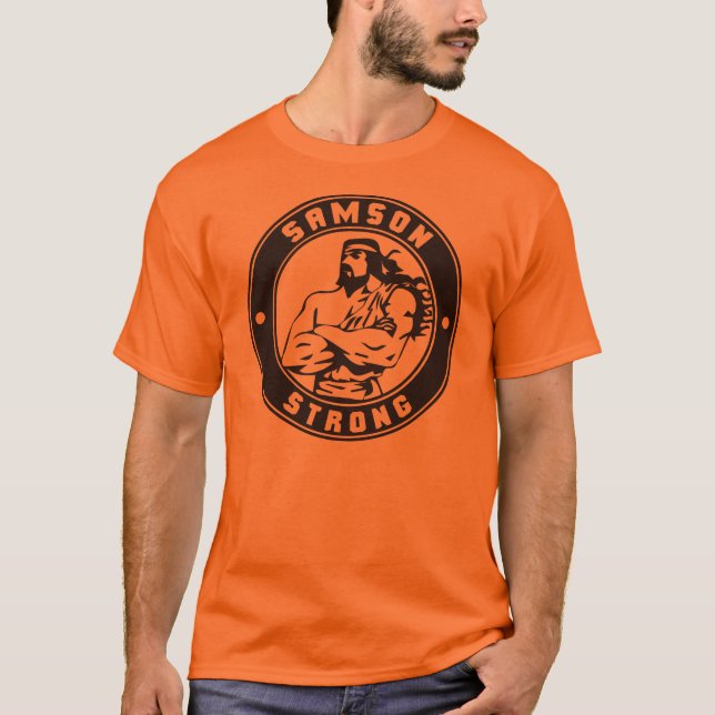 Samson Strong - Bodybuilding Crest T-Shirt (Front)