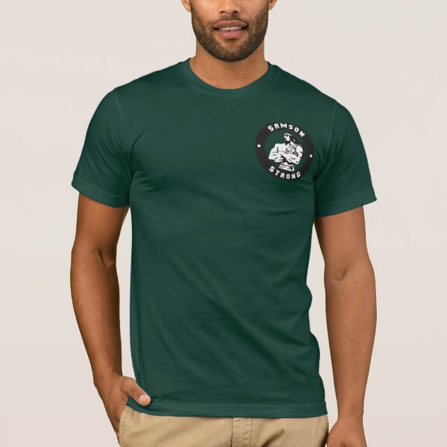 Samson Strong - Bodybuilding Crest T-Shirt (Front)