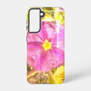 SAMSUNG GALAXY 21 Case PURPLE FLOWER STYLE DESIGN